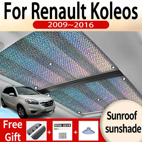 Renault Koleos Samsung QM5 2009 ~ 2016 자동차 선 루프 차양 파노라마 앞 유리 차양 자외선 방지 자동차 액세서리