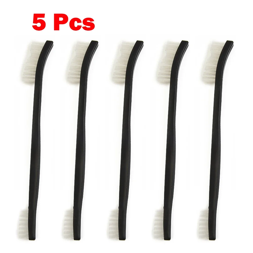 

5Pcs 170mm Wire Brushes Steel Wire/Copper Wire/Nylon Double-Head Rust Removal Polishing Cleaning Industrial Brush Hand Tool