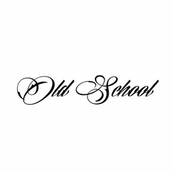 Old School Personaily Vinyl Decal Decorate Car Sticker Black Silver 14.6CM*3.1CM