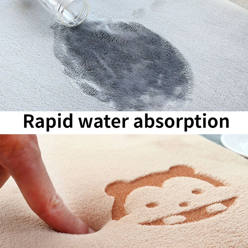 

Super Absorbent Bath Mat Memory Foam Carpet Non-slip Bathroom Rug Bathtub Side Floor Rugs Shower Room Doormat Toilet Footpad