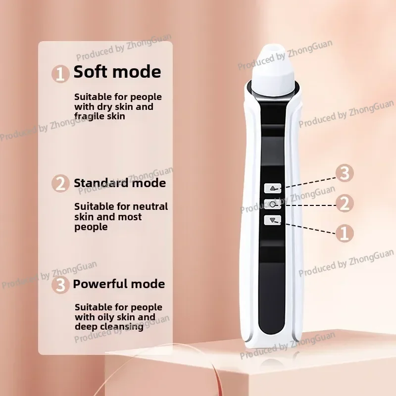 Pore Cleaning Electric Beauty Instrument Face Facial Pore Acne Extraction Instrument Blackhead Absorption Instrument