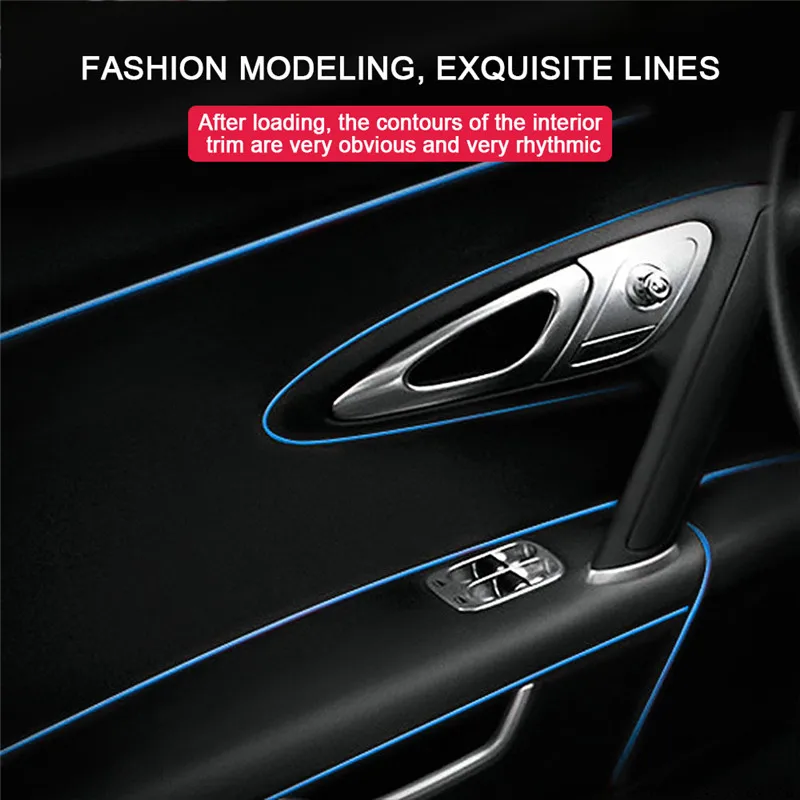 5M Car interior Dashboard Door Gap Cover Flexible Strips For BMW X5 X6 X7 E39 X1 X2 X3 X4 E81 E82 E87 E88 F20 F21 Accessoires