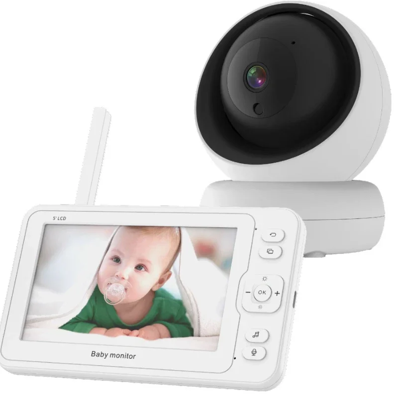 CCTV Camera Security Wireless Wifi Remote  Full Baby With 5 inch Screen