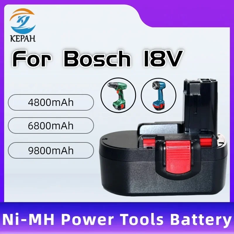 

new For Bosch 18V 9.8AH Ni-MH Remplacement Battery pour Bosch BAT025 BAT026 BAT160 2607335735 2607335277 PSR18 VE-2 GSR18