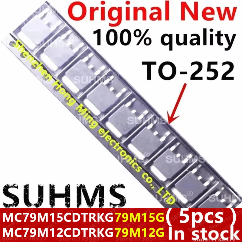 (5piece)100% New 79M15G 79M12G MC79M15CDTRKG MC79M12CDTRKG MC79M15G MC79M12G TO-252