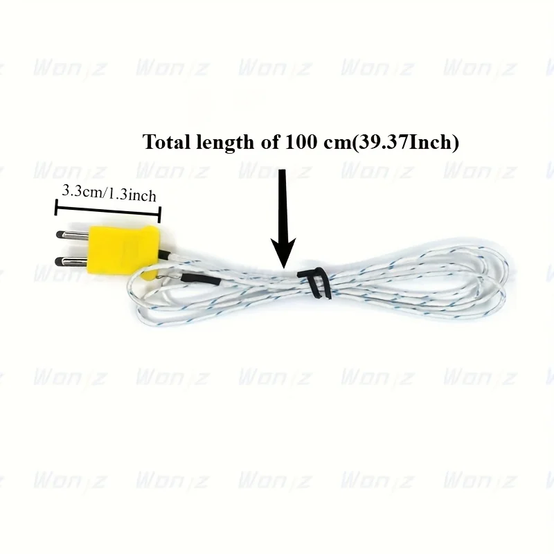 2pcs/5pcs 1M K-Type Mini-Connector Thermocouple Temperature Probe Sensor, Suitable for ESP32, and Raspberry Pi