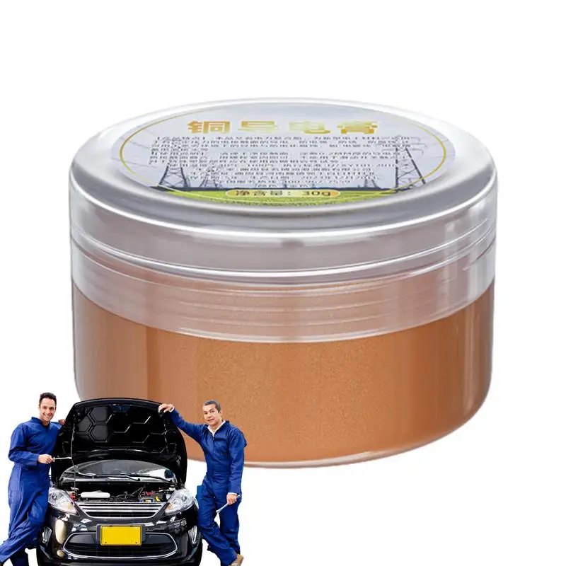 Copper Grease 30g Conductive Paste High Temp Grease Multipurpose Automotive Grease Compound Paste For Battery Connection Circuit