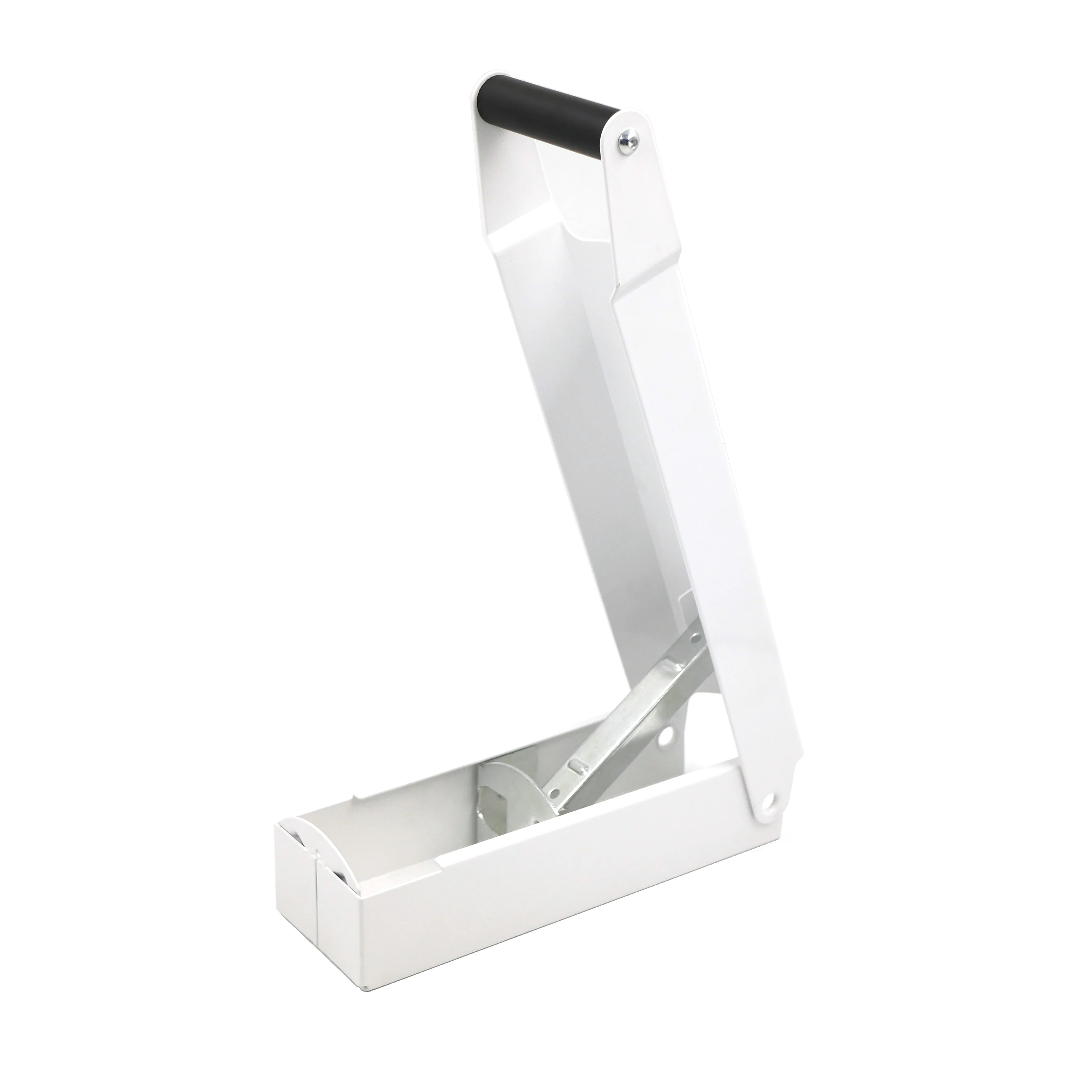 علبة كسارة يدوية بيضاء شديدة التحمل مثبتة على الحائط لإعادة التدوير