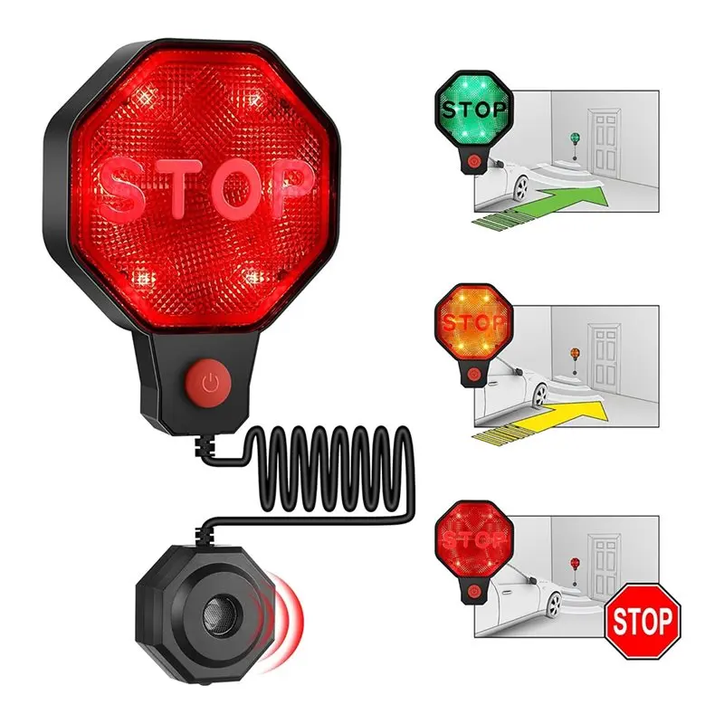 【RECOMMEND】مساعد مستشعر ركن المرآب قابل للتعديل مع مؤشرات LED، مستشعر مساعدة ركن السيارة يتميز بخيار إمداد الطاقة المزدوج