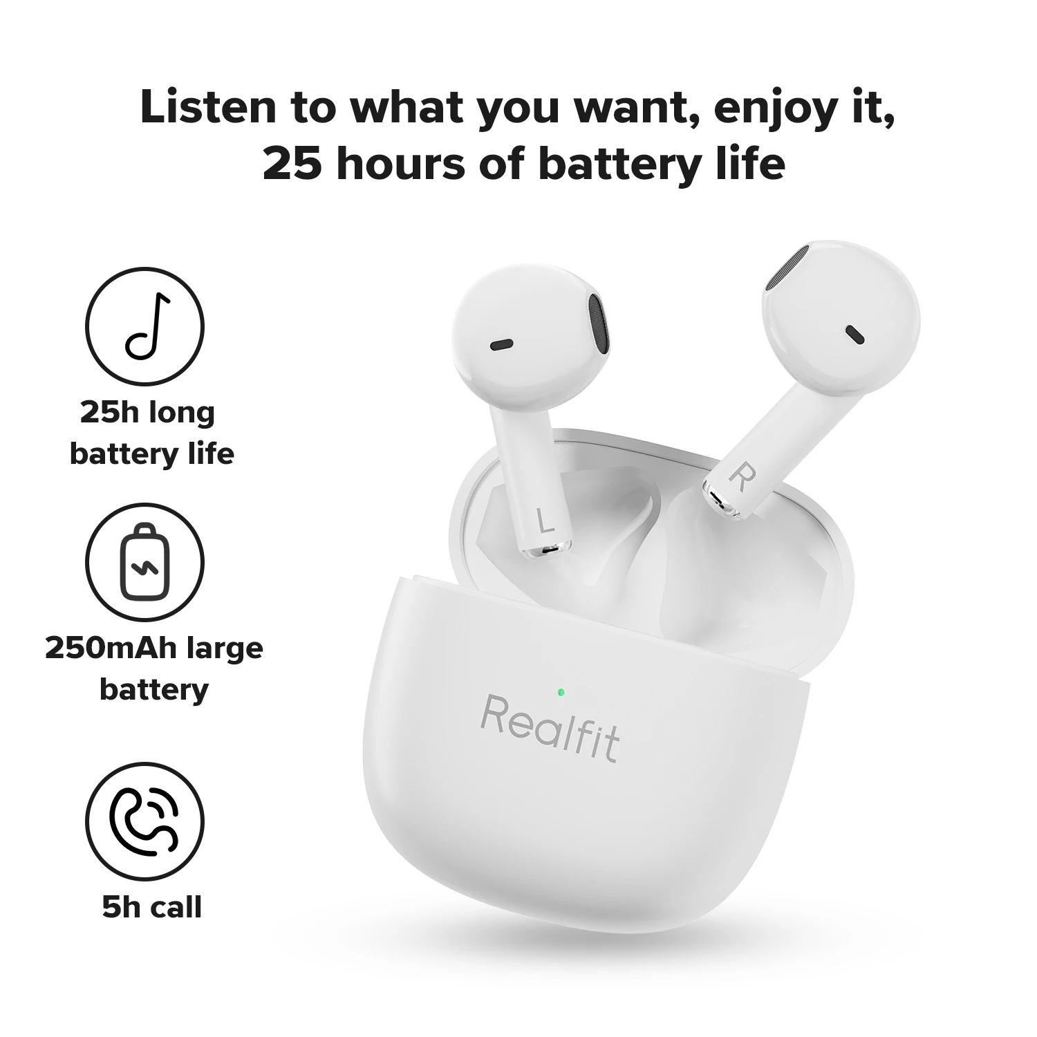 Realfit F1 Bluetooth Earphone Excellent HIFI Quality TWS Wireless Earbuds Wholesale for realme xiaomi