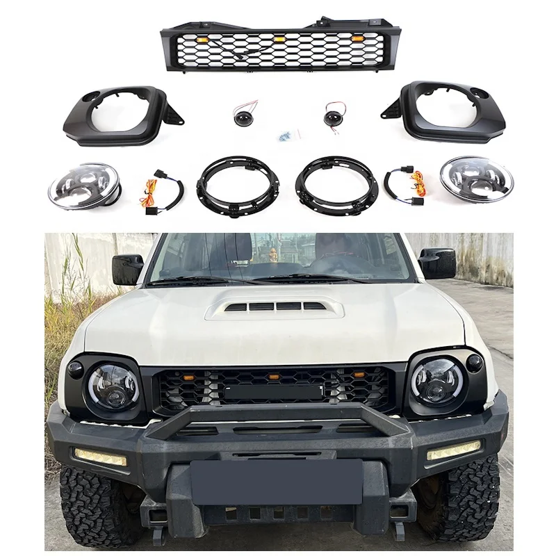 

4x4 Off Road Auto Parts Car Accessories Conversion Retro-Mod Front Grille Body Kit Fit For Suzuki Jimny 2007-2011