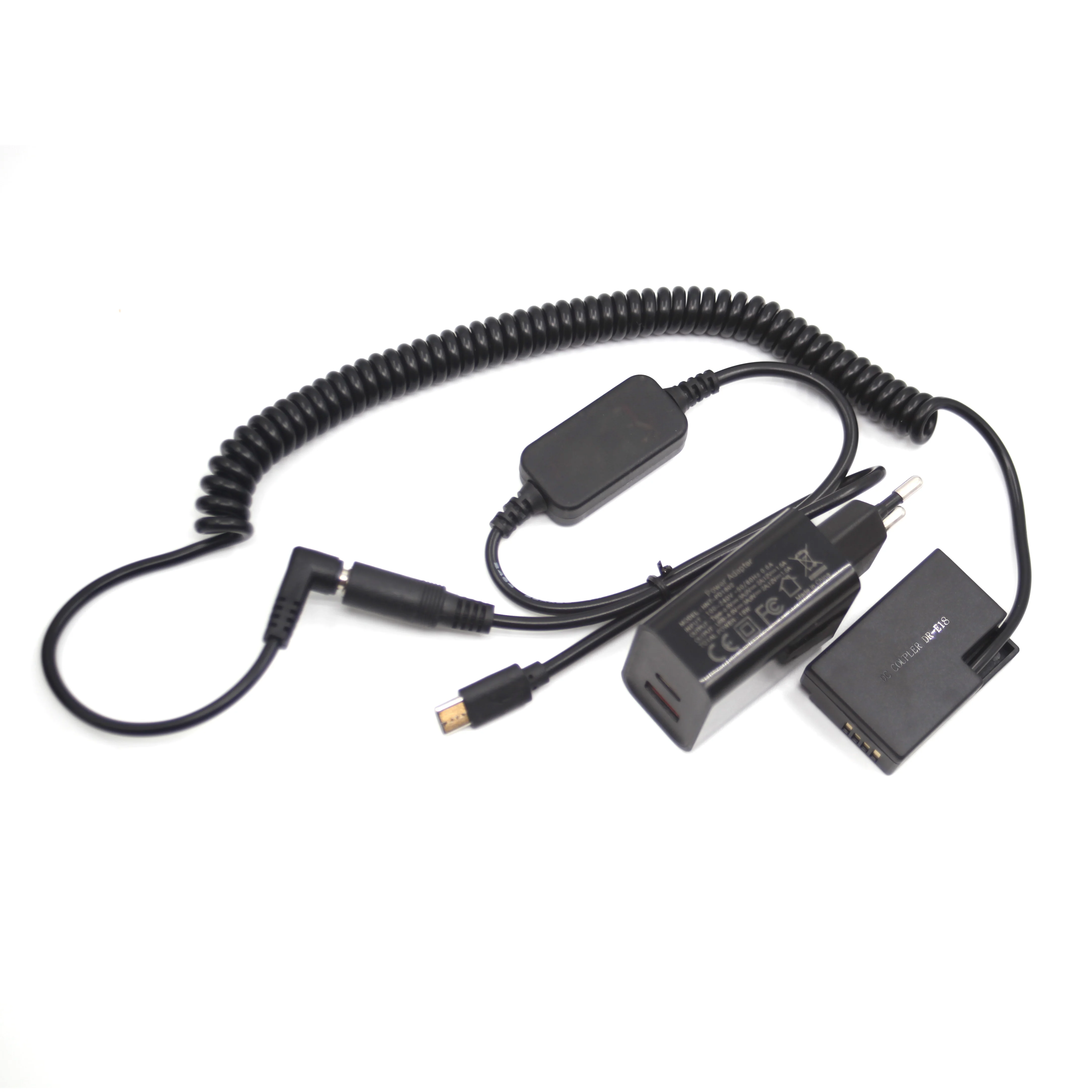 

Lp E17 Манекен аккумулятора Pd Зарядное устройство Тип C Кабель постоянного тока для Canon Eos R8 R10 200d R50 Rp 77d 750d 800d 850d 9000d X9i T6s T8i Rebel Sl2