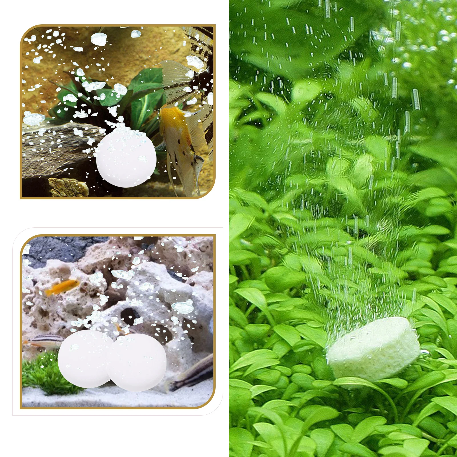 2 Bags Water Plant Tank Co2 Tablets Fish Convenient Supplement Diffuser Household Aquarium Premium