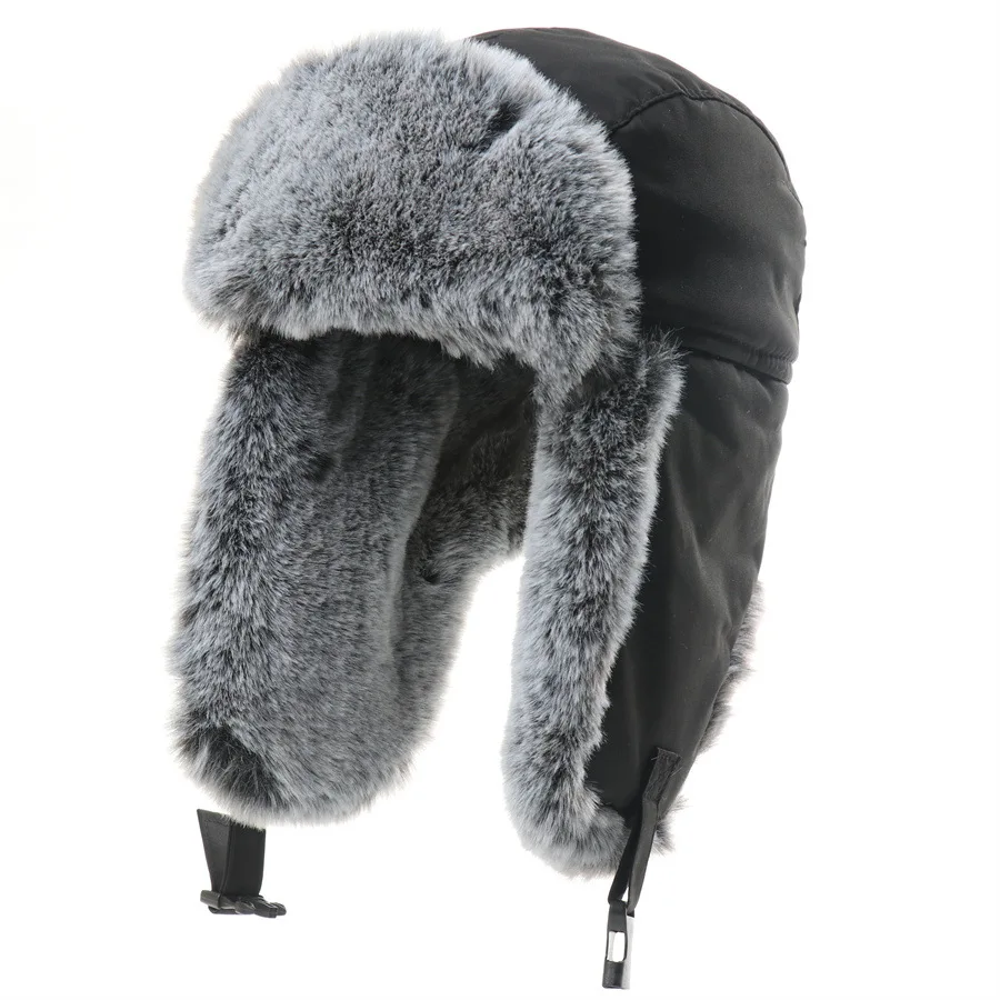 Men Women Thickened Trapper Hat With Warm Ear‑flap, Wind‑proof Snow Hat For Cycling And Frigid Northeast Winter Outdoor