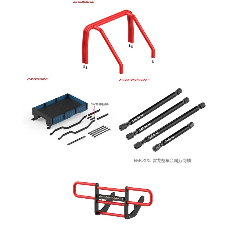 Crossrc Emoxx Series Upgrade Kit Front Bumper Roll Cage Extension Modified Parts For Rc Crawler