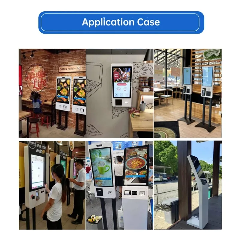 32'' Touch Screen Kiosk Machine Self-Ordering Service Payment Kiosk Barcode Reader For Shopping Malls 15.6''-32'' Touch Screen