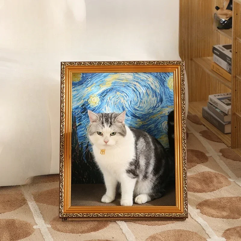 

Зимняя картина маслом, кошачий туалет, когтеточка для кошек, закрытая