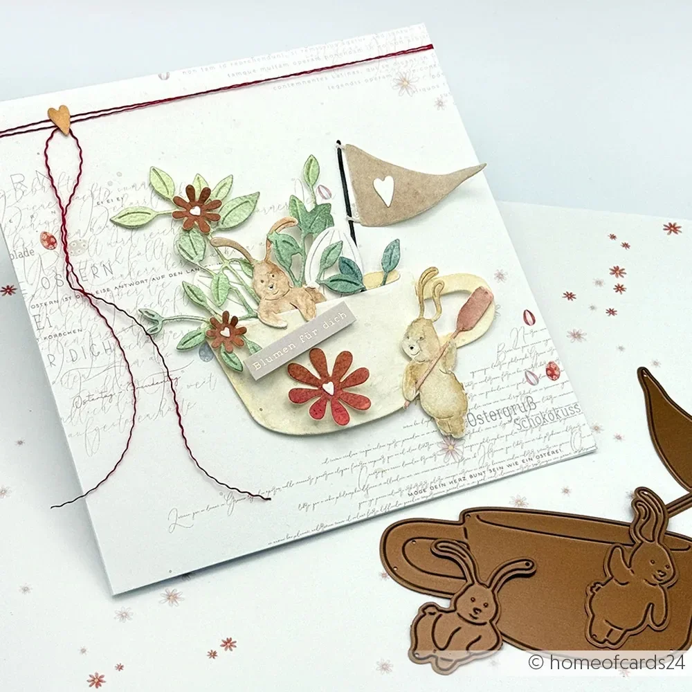 Easter Egg 2026 NEW Bunny Daisy Friendly Cutting Dies Scrapbook Diary Decoration Stencil Embossing Template DIY Greeting Card