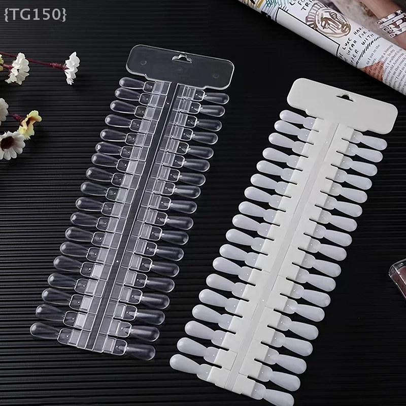 Présentoir pour Nail Art, support amovible pour faux ongles, Design en forme de larme, pour outil de pratique de manucure, 36 pièces