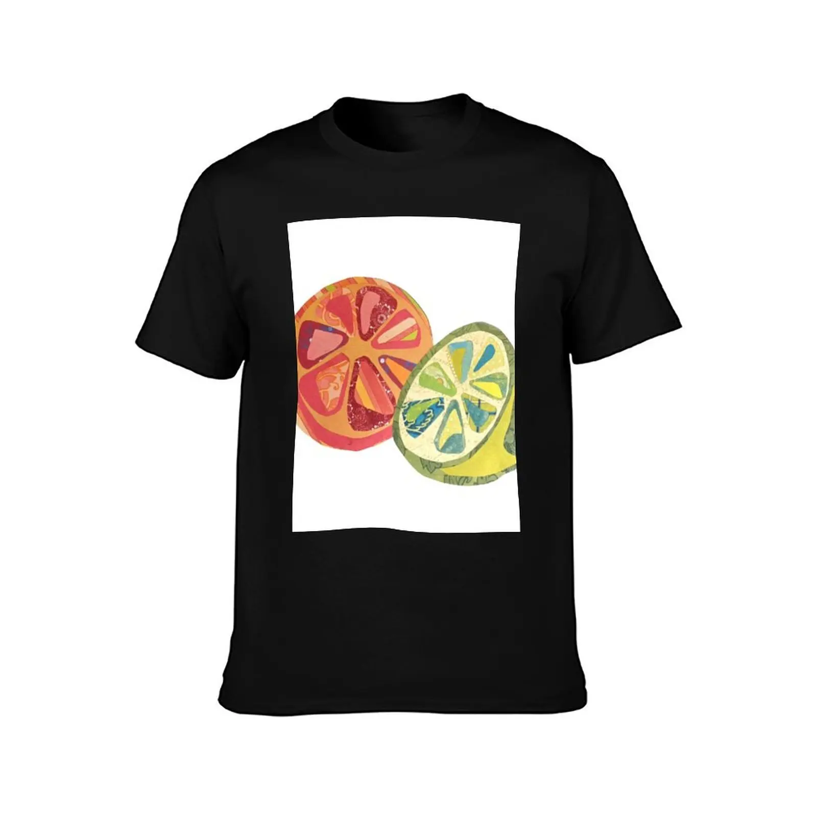 Cut Paper Citrus T-Shirt Sport Basic Moisture Wicking Tee T-Shirt