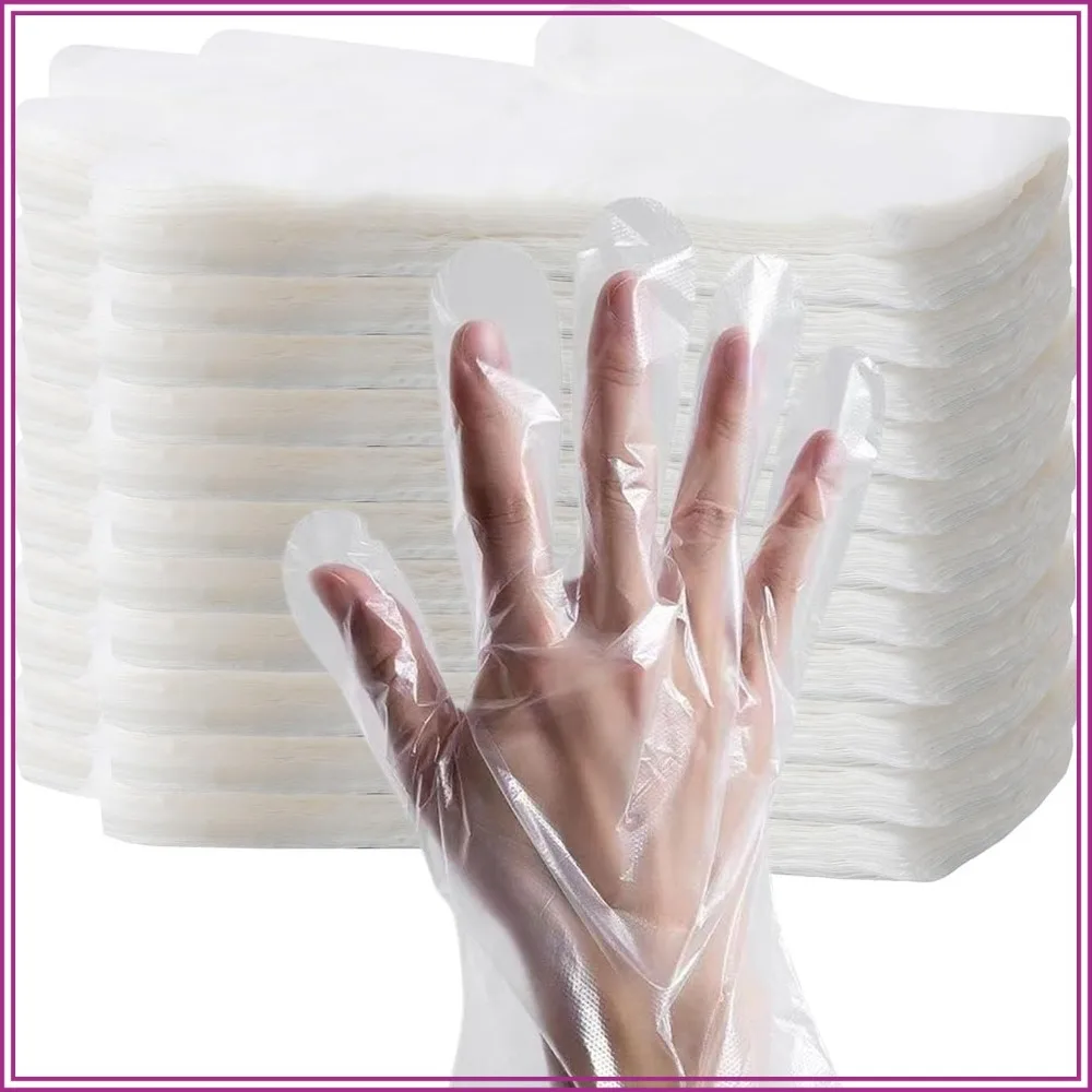 

6000 Pcs Plastic Food Prep Gloves - Disposable, Transparent for Food Service