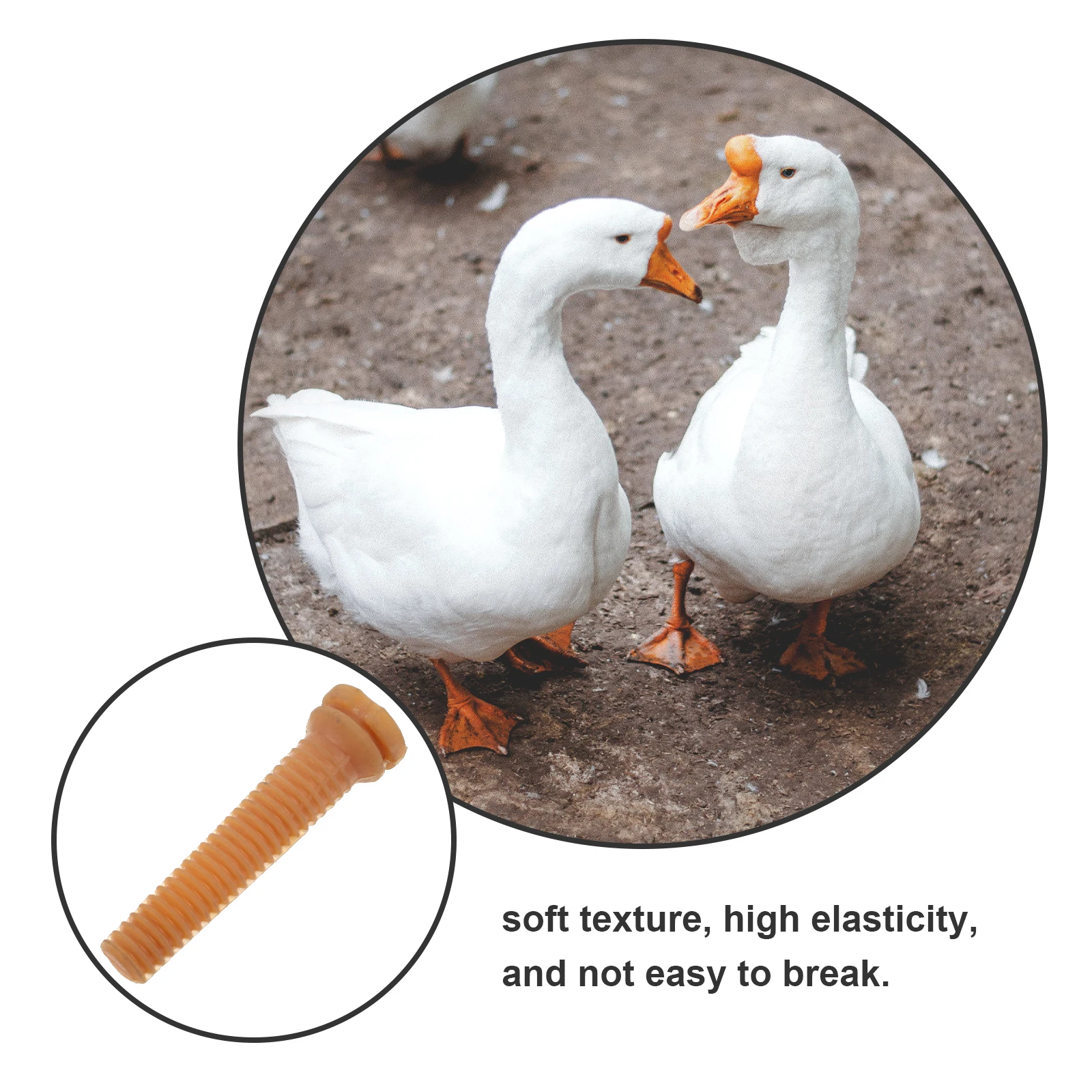 

6pcs Chicken Plucker Fingers Rubber Hair Removal Stick Durable Cowhells Material Replacement Parts For Plucker Machine Efficient