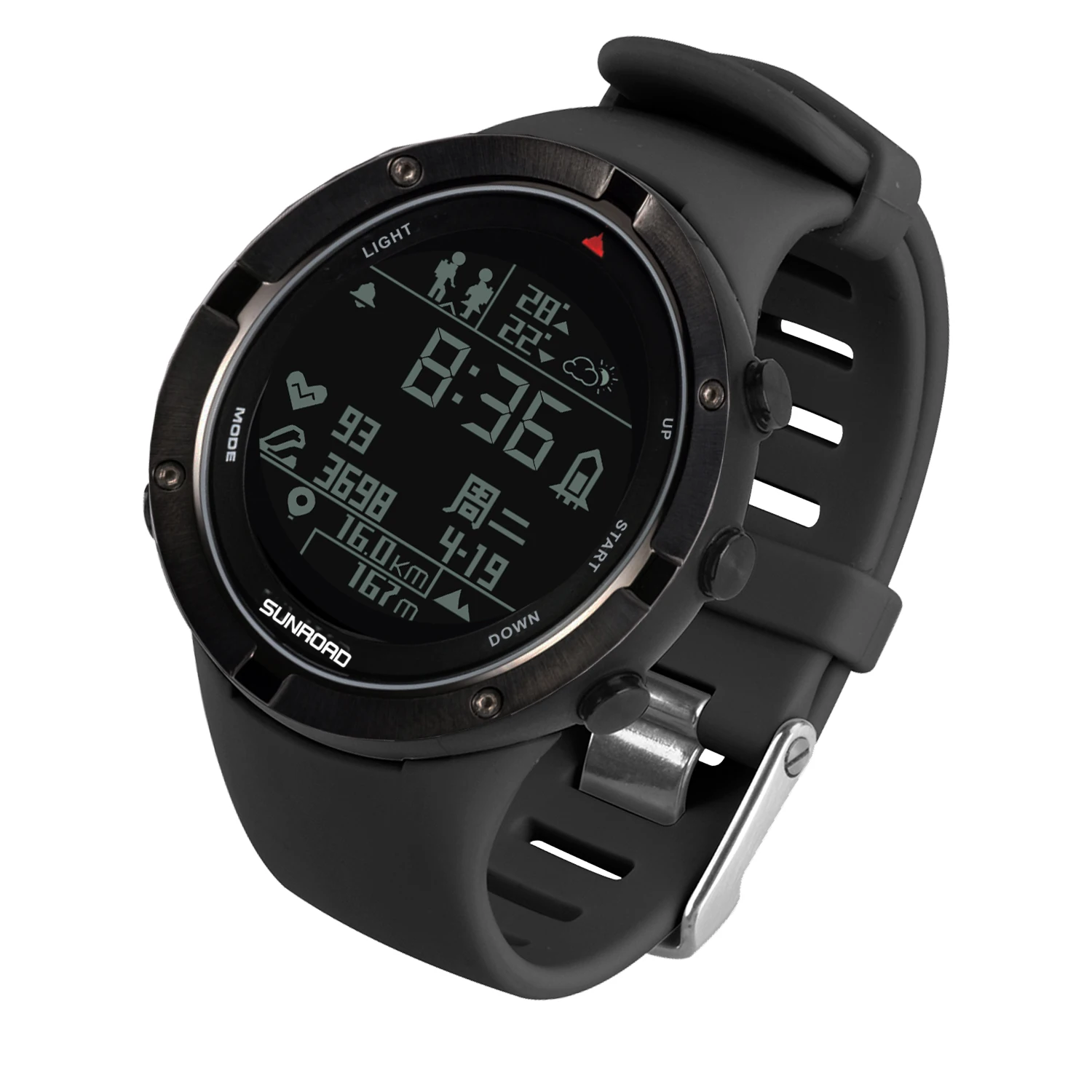 unroad GPS Sports Smart Watch with Altimeter CompassBarometer Water Resistant 50m Digital Sports Watch Supporting Various Sports