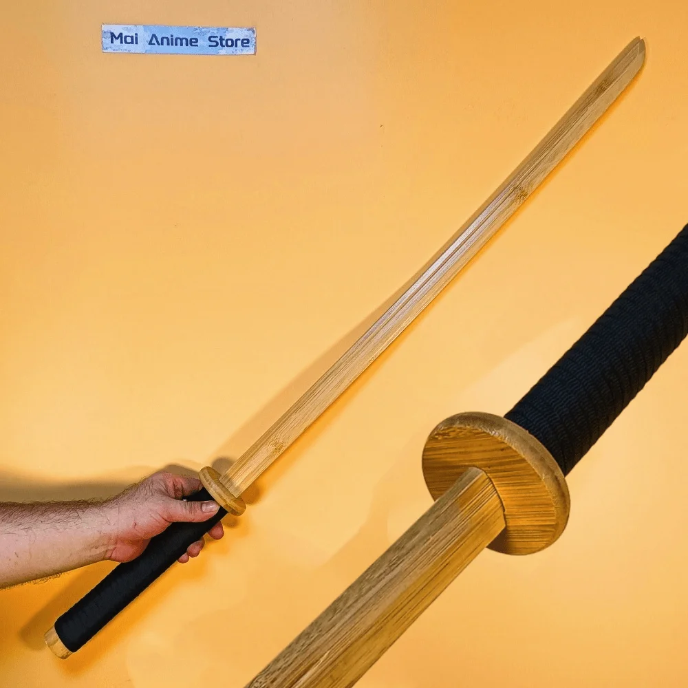 40 pouces en bois Laido Katana Anime Cosplay accessoire Ninja couteau Kendo épée taille réelle Katana Original samouraï sabre non pointu jouet cadeau