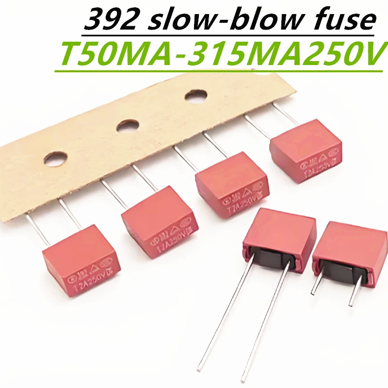 392 250V Slow Blow Fuse T50mA 63mA 80mA 100mA 125mA 160mA 200mA 250mA 315mA TV Power Board Fuse 10pcs