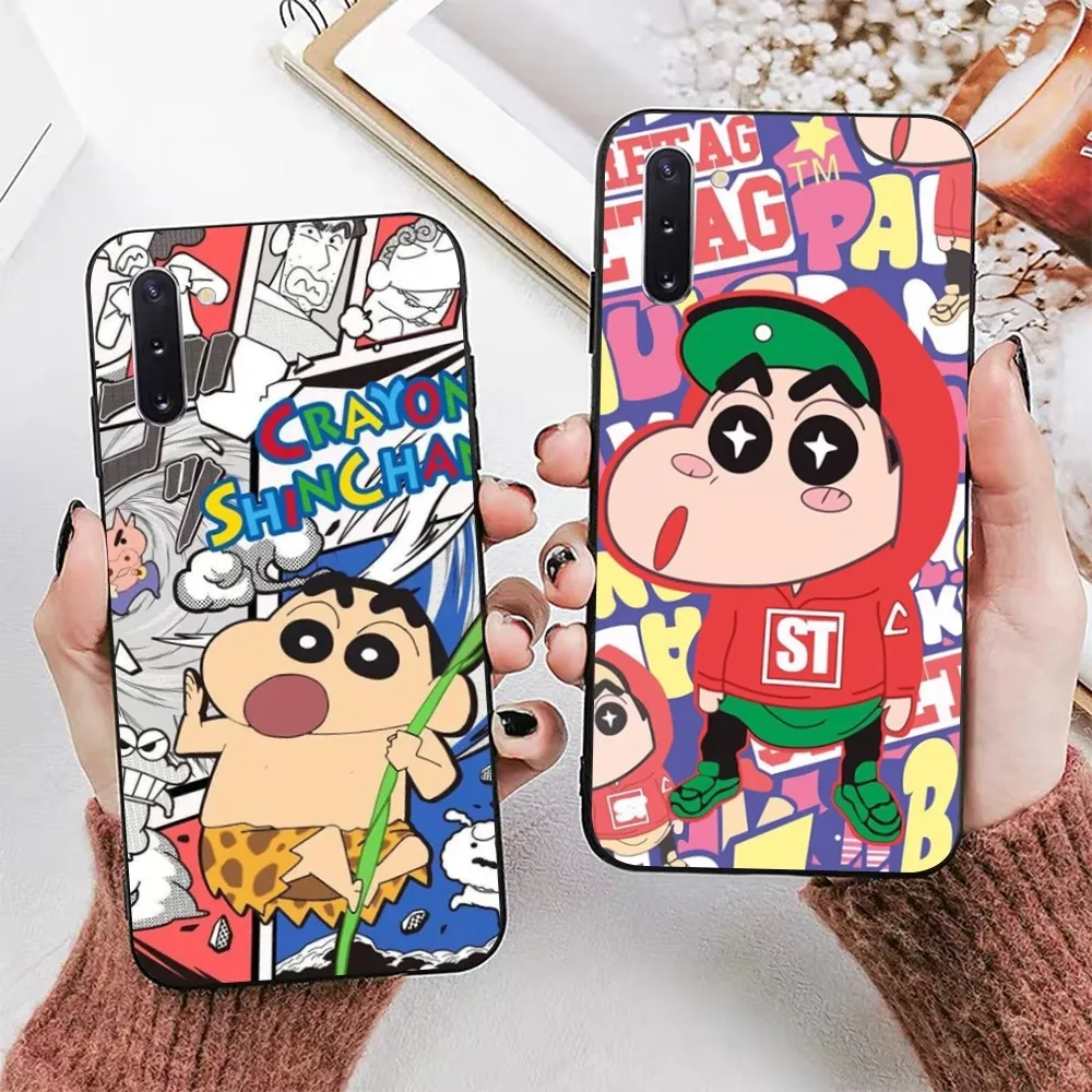 Милый чехол для телефона C-Crayon Shin-Chan для Samsung Note 8 9 10 20 pro plus lite M 10 11 20 30 21 31 51 A 21 22 42 02 03