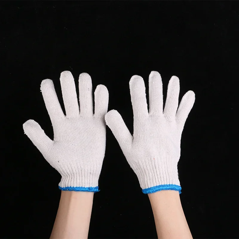 5Pairs Household Hand Gloves Garden Work Thin Cotton Glove Gardening Work Gloves Construction Welding Woodworking Gloves