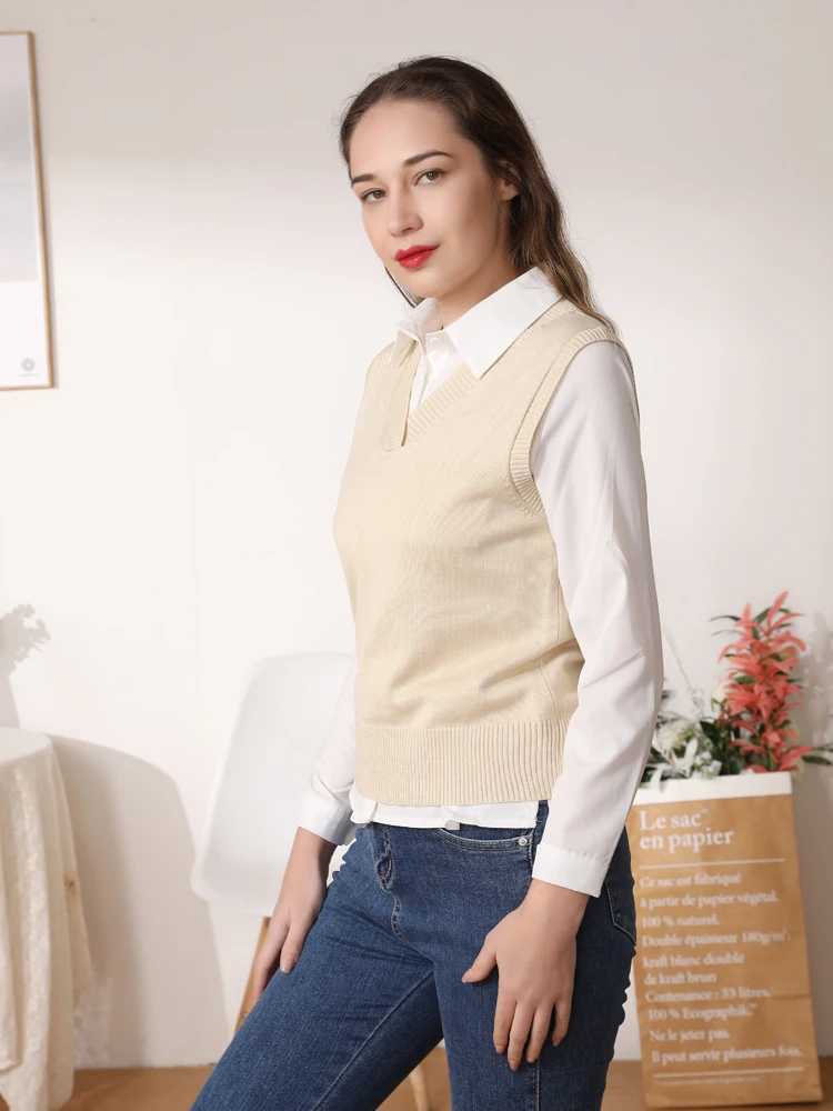 Kamizelka Damska Kamizelki Sweter Damski Kamizelka Sweter Sweterek Kamizelki Damskie Sweter Oversize Sweater Vest Kamizelka Damska Pikowana Sweater Women Swetry Damskie Sweterki Kamizelka Damska Dluga Sweaters Topy