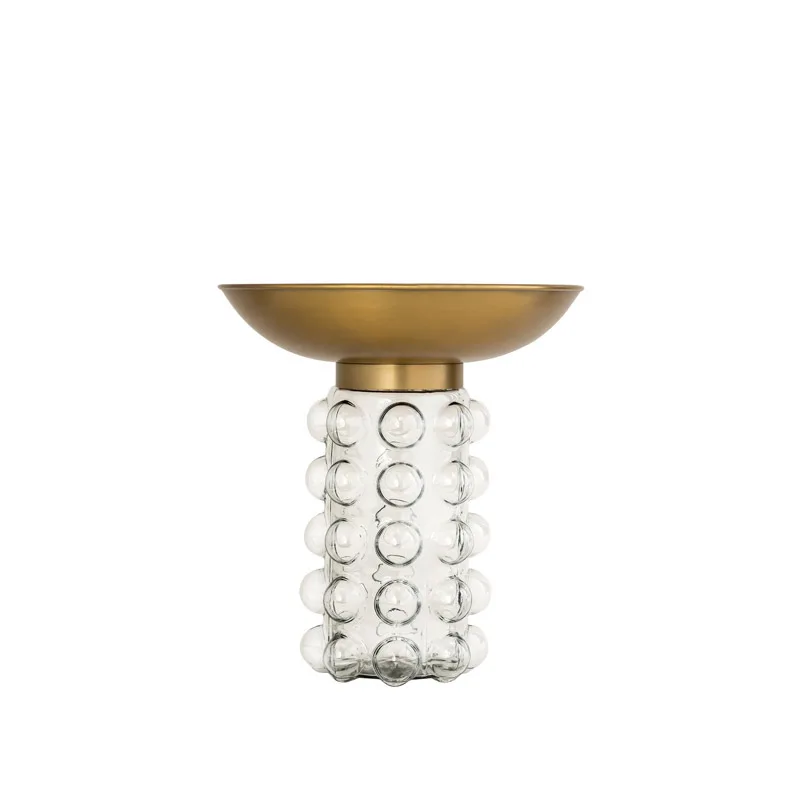 

Magoo INS personality simple creative tempered glass light bulb edge metal countertop sofa corner coffee table