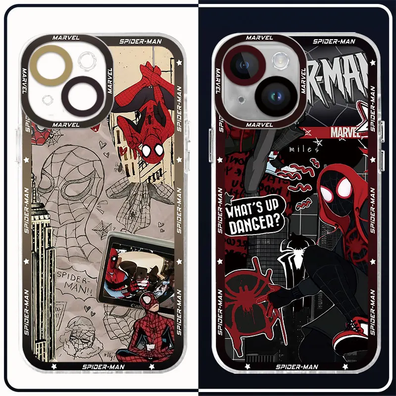 Marvel Spider Man Case for Honor X9a 5G X8 4G 90 Lite X8a X8 Funda Transparent Soft Cover