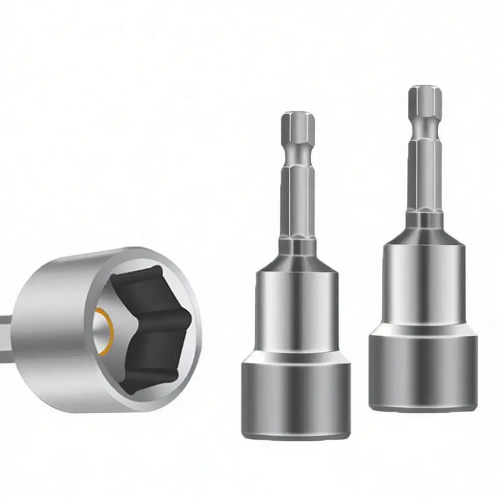 Magnetic Hex Socket Bit Adapter For Fuxin Impact Driver Power Drill 65mm Chrome Vanadium Steel Nut Setter Hand Tool Parts