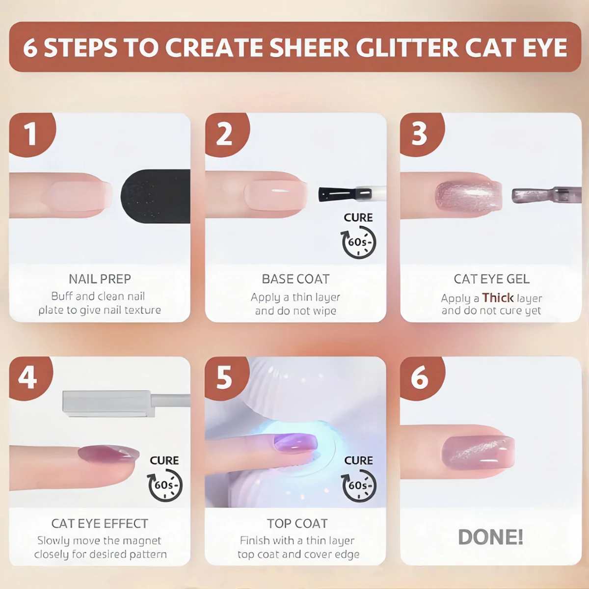 7ml Cat Eye Gel Moonlight Nail Polish Magnetic Nail Polish Gel Silvery Glitter Mirror Glass Milkshake Cat Eye Gel Polishing Holo