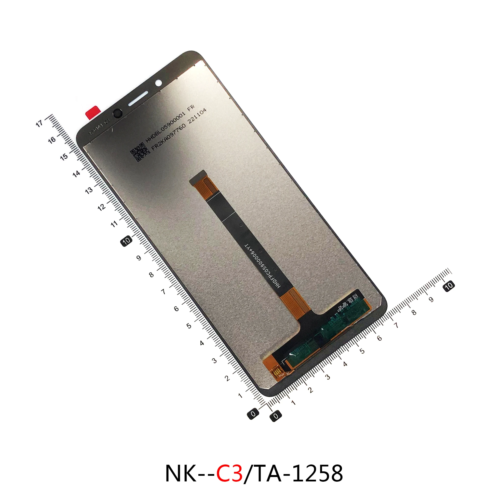 For Nokia C1 C1Plus C2 C3 TA-1165 TA-1312 TA-1263 TA-1258 C01Plus C1.1P LCD Display Touch Screen Digitizer Assembly LCD