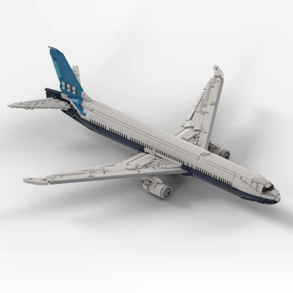 New MOC Spaceship Series Boeing 777 X Model Building Blocks DIY Modular Technology A380 Assembly Toy Adult Collectible Gift Set