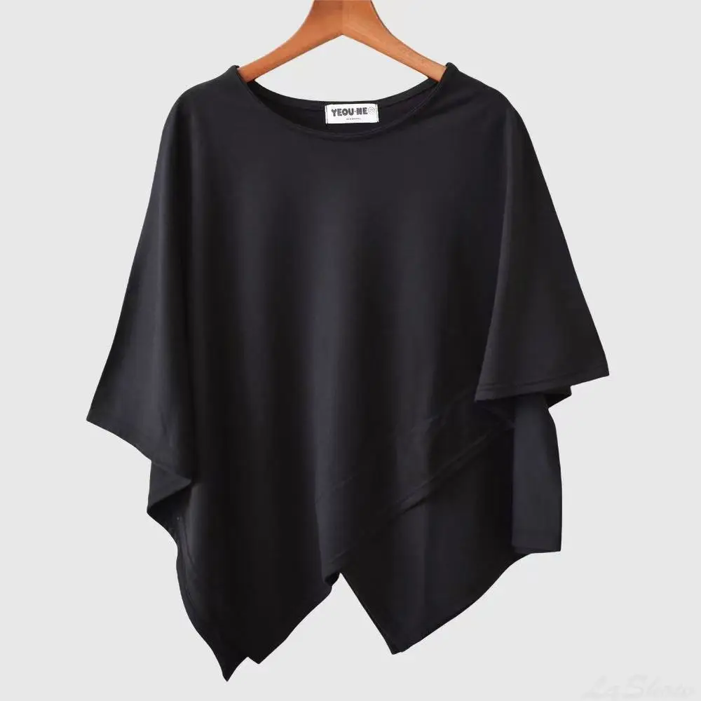 Sommer Damen Cross Irregular Top Lässiges Basic-Shirt Damen Schlankmachendes Kurzarm-T-Shirt Locker Sitzendes Street Dance Sport-Top für Frauen – Detail 9