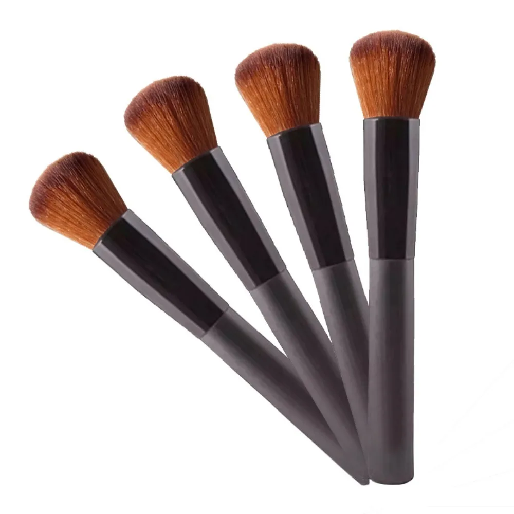 Beauty Cosmetics Professional Face Makeup Brushes Soft Bristles Synthetic Hair Foundation Makeup Brushes Professional Black