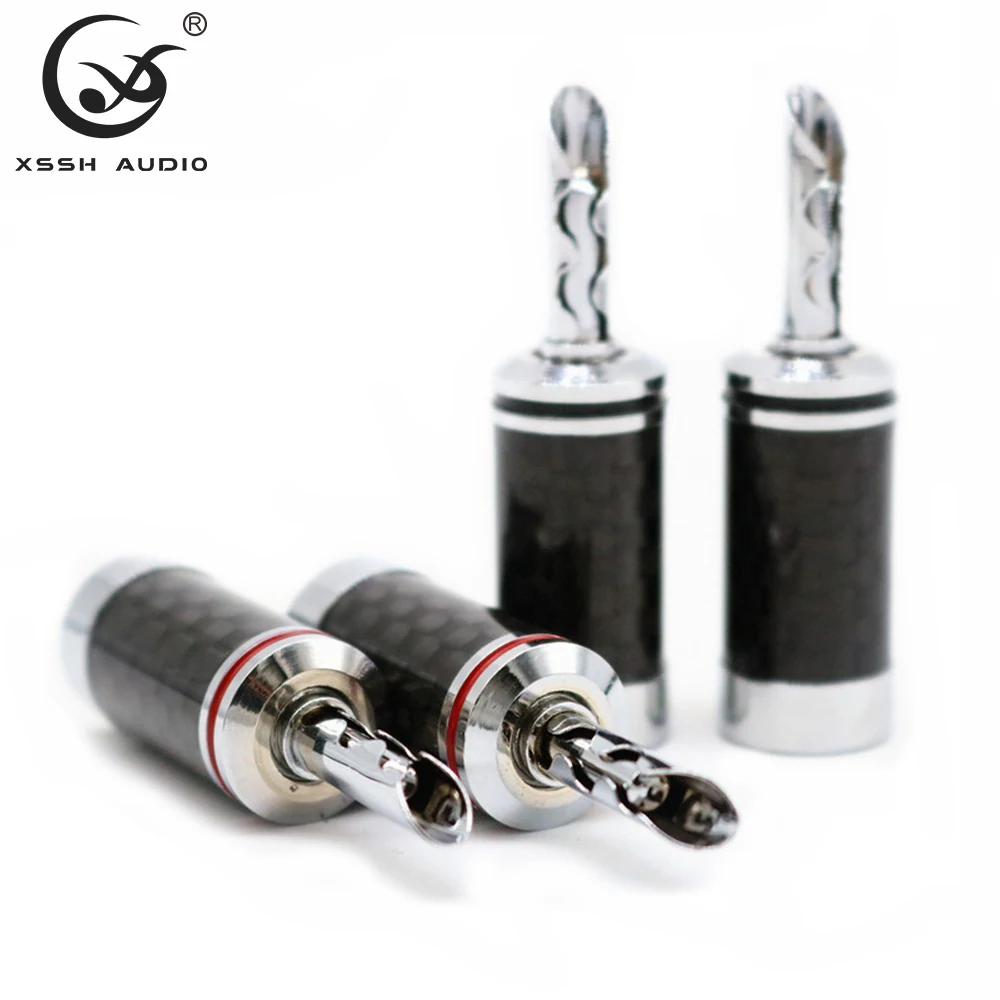 バナナプラグヒエンドHi-Fi,8個,Diy guangzhou xssh,銅メッキ,固定電気オーディオジャック,スピーカーコネクタ