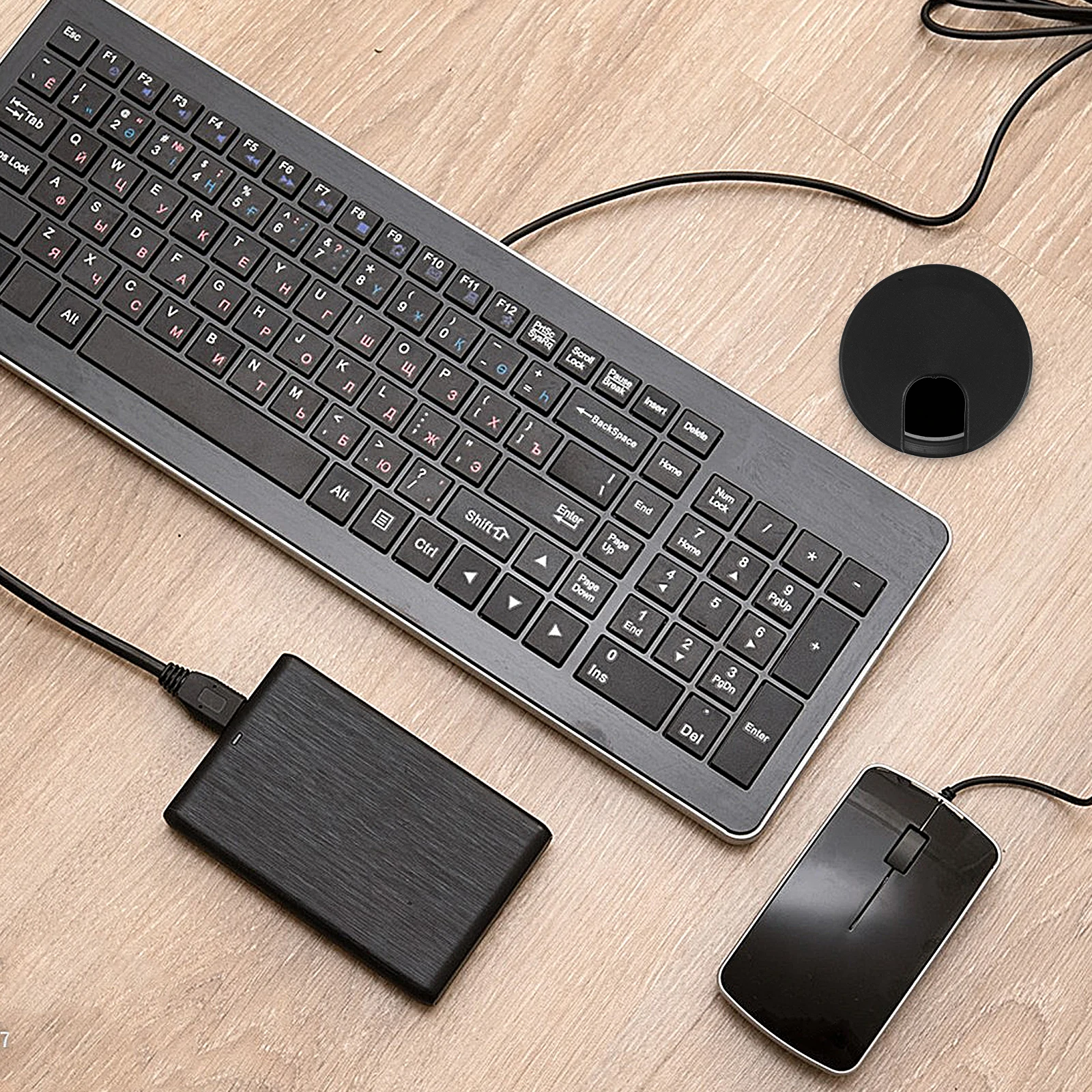 

U-Shaped Plastic Desk Wire Organizer Cable Management Grommet For Office Home Desks Cord Cable Concealer Cover Cap