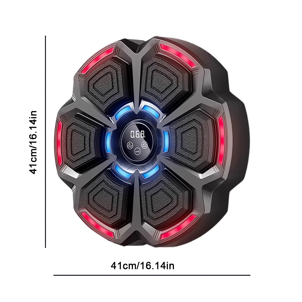 Music Boxing Machine Smart Bluetooth-Compatible Boxing Pads Workout Wall Target Punching Training Equipment for Home Exercise