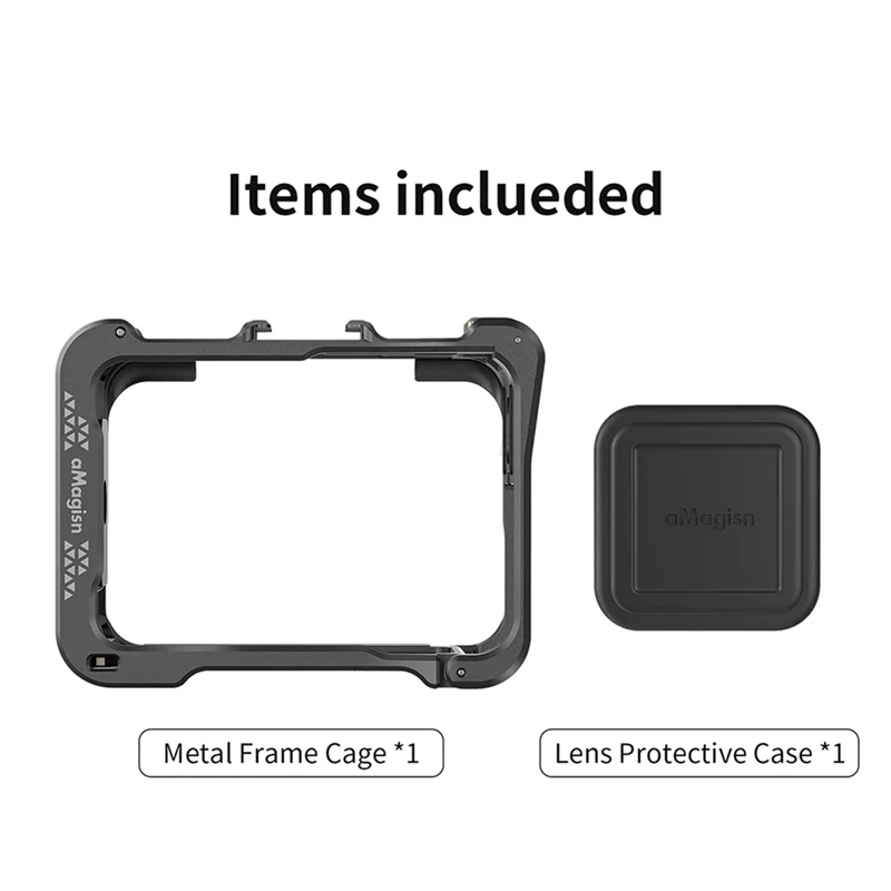 قفص كاميرا AMAGISN لـ Insta360 Ace Pro إطار حدودي واقي سريع الإصدار لأجزاء كاميرا Insta360 Ace