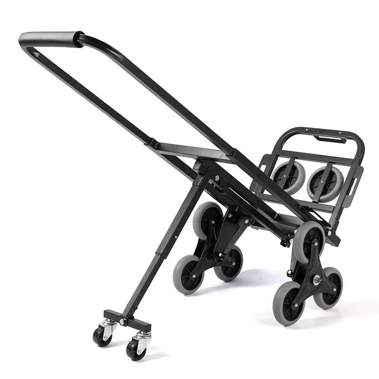 

Foldable Hand Carts Trolleys Stair Climbing Hand Trolley Aluminum Luggage Trolley Cart FHT150-6S