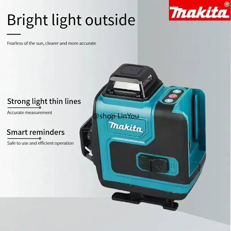 

Makita 16-Line Laser Level Green Line Self-Leveling 360 Vertical Cross Super Powerful Green Beam High-precision Portable