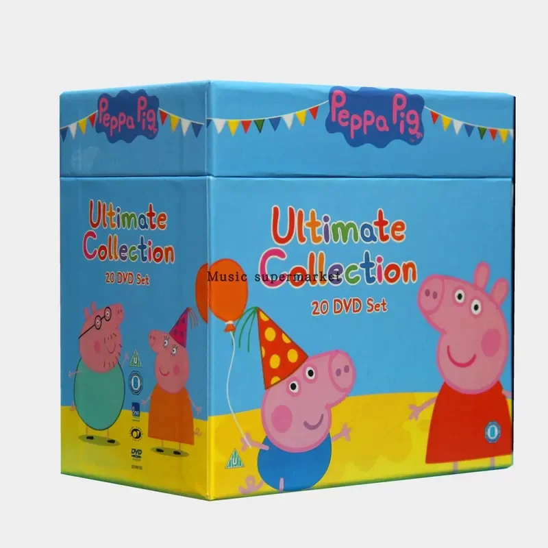 Peppa Pig 20 DVD Original All English Pronunciation No Subtitles Complete Collection of Peppa Pig Movies