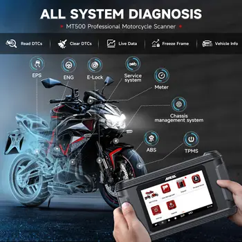 Diagnostický přístroj pro všechny systémy motocyklů OBD2 skener ANCEL MT500 pro BMW, HONDA, YAMAHA, TRIUMPH, DUCATI, KTM, SUZUKI 8 nejlepší prodej triumf skeneru - №5