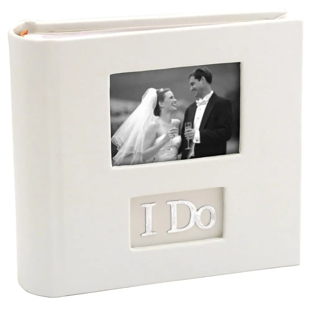 

Фотоальбом International Designs I Do With Photo Opening Cover & Memo Space, 1-Up, на 100 фотографий 4x6, белый