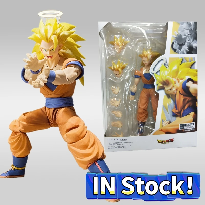 

In Stock Dragon Ball Z Son Goku Action Figure Anime Super Saiyan 3 SHF Figurine Goku SSJ3 Sh Figuarts Toys Collection Model Gift